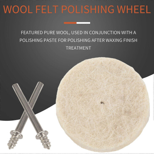 33pcs Soft Felt Polishing Wheels Mixed Accessories compatible with Rotary Tools 2