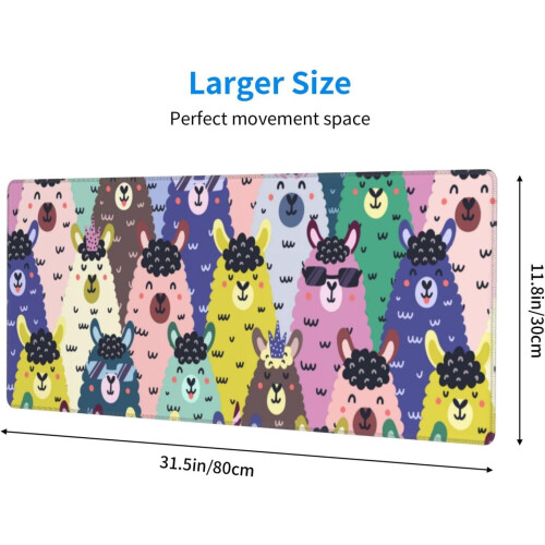 XL Gaming-musematte 80 x 30 cm gummibase 2