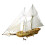 Treseilbåtmodellsett – «America» Racing Yacht 4