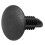 48pcs black plastic 5mm x 5mm hole diameter rivets mounting push clips 5