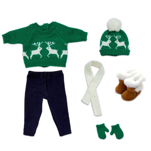 Roupa de Natal Stijggn para bonecas de 45 cm (18 polegadas) 2