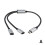 Cábla USB-C go Cábla USB-C Déach Níolón Braidithe 30cm 5