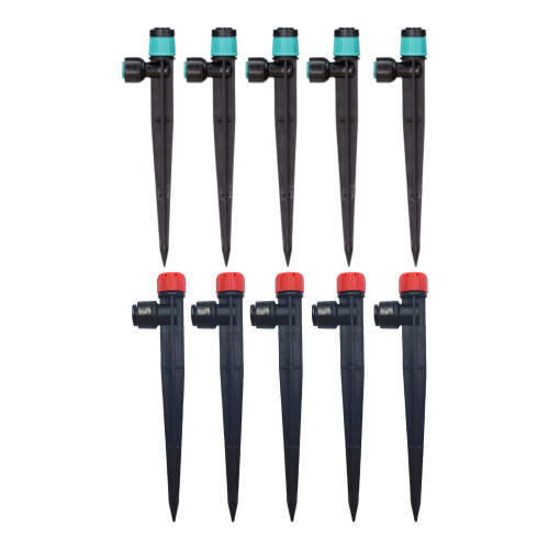 10Pcs 360 Degree Rotating Watering Irrigation Sprayer-Blue 1