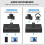 3.5mm Audio Switcher, 2 Input 1 Output / 1 Input 2 Output Audio Splitter Switcher Box 5