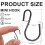 120pcs 1-inch Metal Mini S-hooks, Mini Decorative Hooks 2