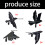 Elegant Black Bird Wall Hook For Coat Stylish And Practical-B 4