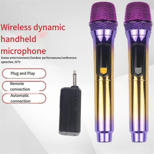 2.4G Dynamic Handheld Wireless Microphone for Home Singing Stage Performance Sound Card Karaoke 1