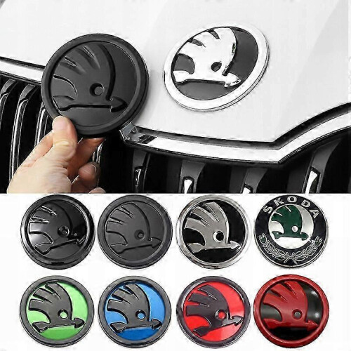 emblemi per auto Skoda compatibili con 80 mm e 90 mm tiaogu 2