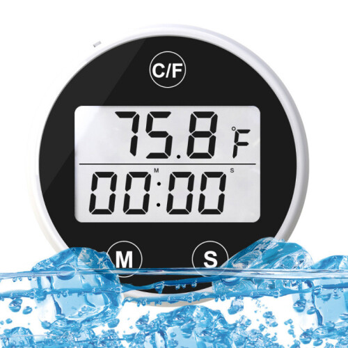 Digital Ice Bath Thermometer Water Bath Thermometer with Digital Display Waterproof Cold Plunge Flo 1
