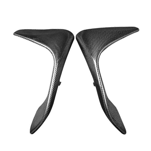 Frontstoßstange aus echtem Carbonfaser, Lufteinlass an den Ecken, dekorativer Frontflügel, Frontsplitter, Spoiler 1