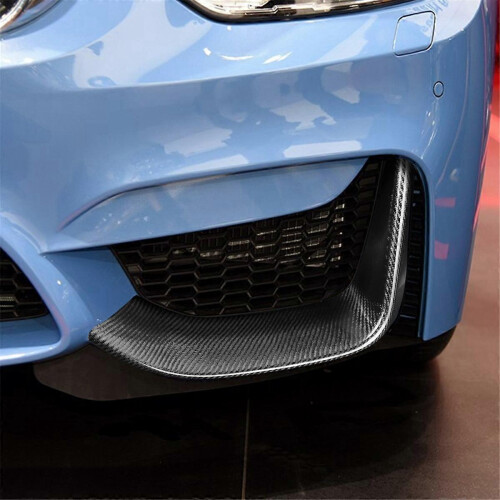 Frontstoßstange aus echtem Carbonfaser, Lufteinlass an den Ecken, dekorativer Frontflügel, Frontsplitter, Spoiler 2