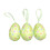 Easter Eggs Hanging Ornaments Plastic 3 pcs Mint Green 1