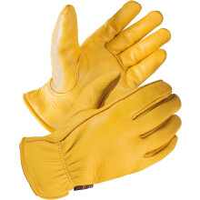 Arbeitshandschuhe aus vollnarbigem Hirschleder, Unisex, 3D