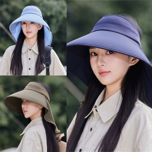 Multi Color Adjustable Outdoor Bucket Hat Lightweight-Navy blue 2
