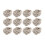 Cotton Rope Burlap Napkin Ring 12 Piece Set 2