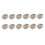 Cotton Rope Burlap Napkin Ring 12 Piece Set 3