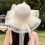Lovely Double Layer Sun Hat with Lace Ruffle-Milky white 7