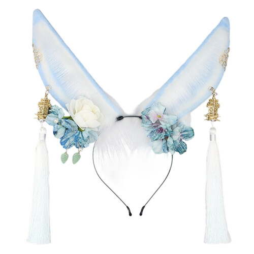 User Friendly Soft Rabbit Ears Headwear Ideal For-cold  lamp BL