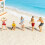 Beachvolleyball-Figur, Modell, Dioramen, Requisiten,-1024 7