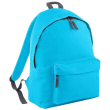 (One Size, Surf Blue/Graphite Grey) Bagbase Original Plain Backpack
