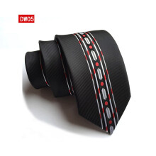Cravatta da uomo slim fit in jacquard floreale, 6 cm