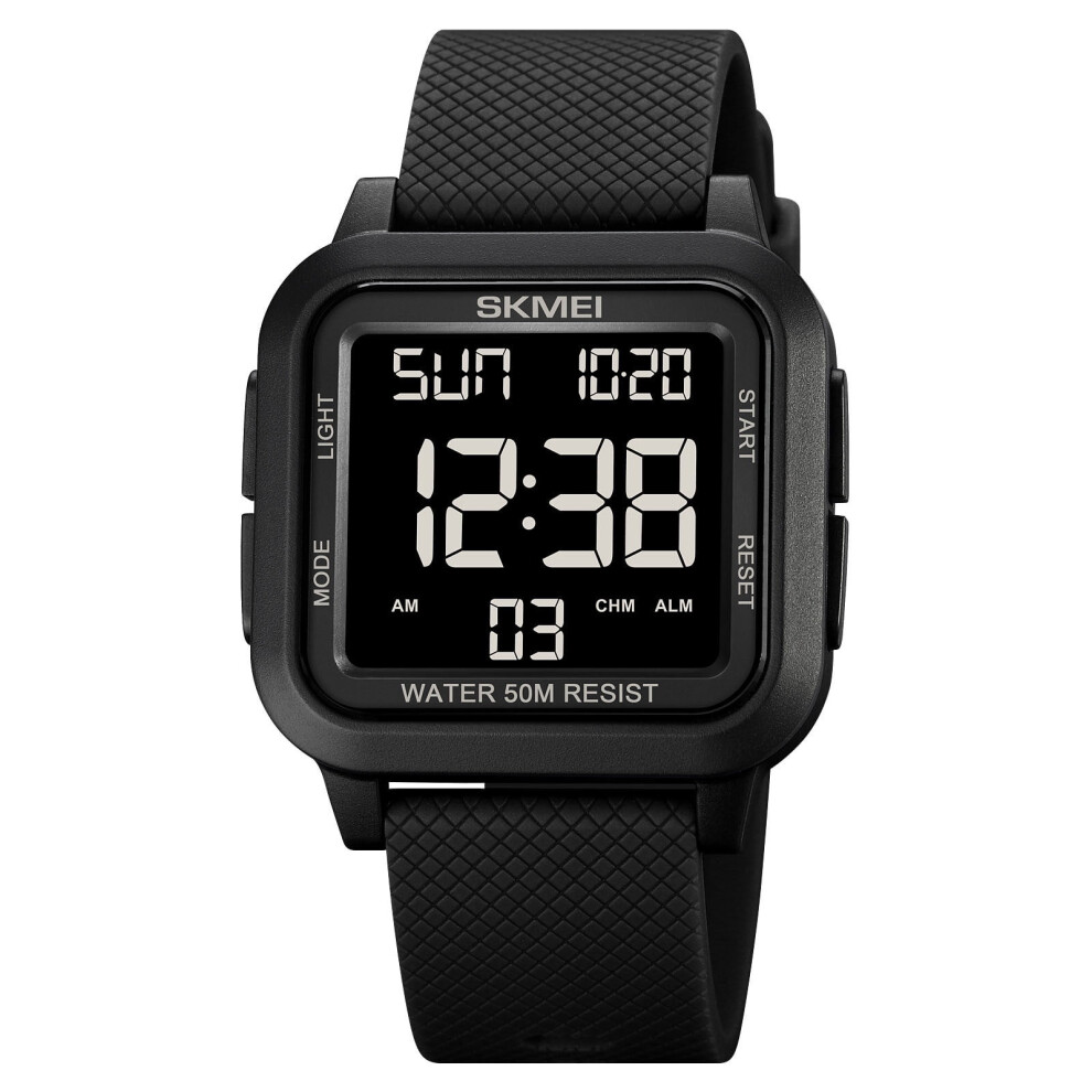 Digital Sports Watch With Backlight, 50M Water Resistant, 9009879719830