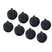 8Pcs Silicone Magnetic Clips Heat Resistant For Air-Black