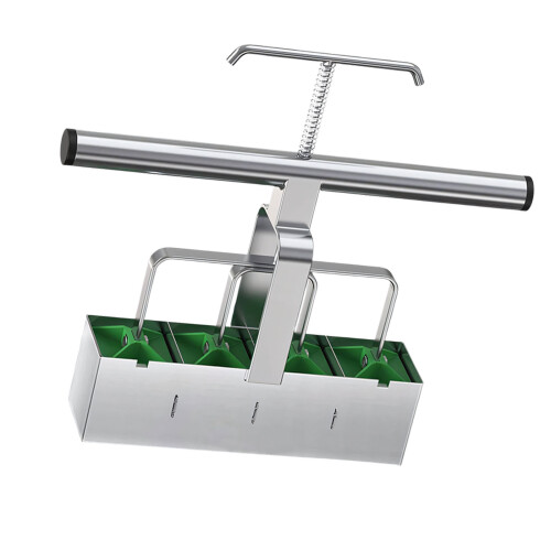 Comfortable Stainless Steel Manual Soil Press Tool With Extended