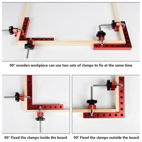 90 Positioning Squares Right Angle Clamps Woodworking Carpenter Corner Clamping Tool 1
