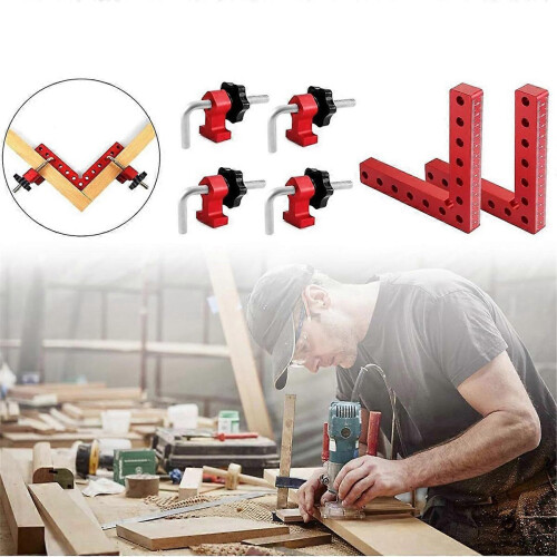 90 Positioning Squares Right Angle Clamps Woodworking Carpenter Corner Clamping Tool 2