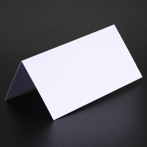 100 Blank Table Name Place Cards, White for Party, Wedding 2