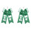 2 stuks extra lange Cheer Squad sleutelaccessoires-donkergroen 1
