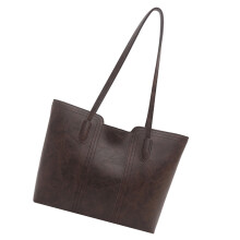 Sac à main à bandoulière pour femme, sacoche à poignée-Café