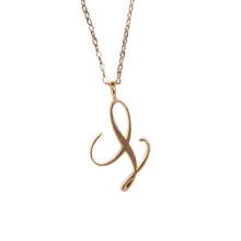 YUEHAO Initial Pendant Necklace for Women Clavicle Chain