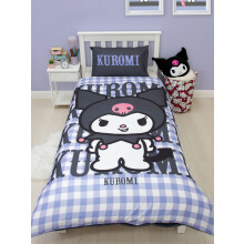 Hello Kitty Kuromi Rebel Single Duvet Cover and Pillowcase Set