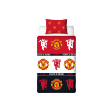 Manchester United FC Theatre of Dreams Duvet Cover and Pillowcase Set - Single