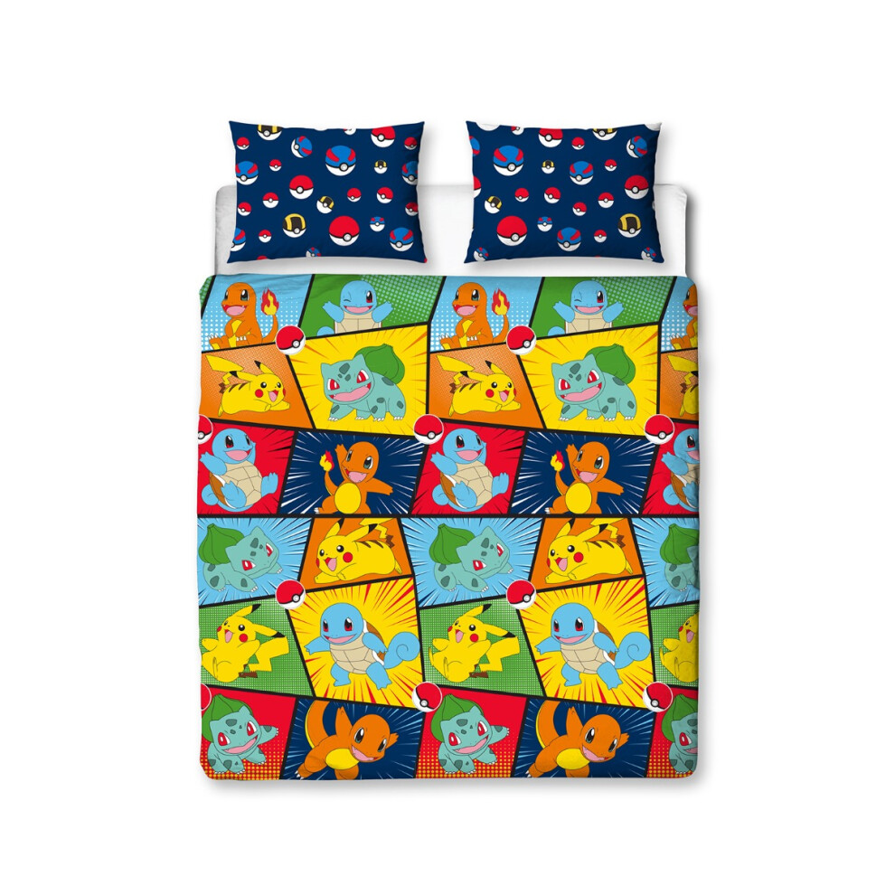 Pokémon Pokemon Retro Duvet Cover And Pillowcase Set - Double