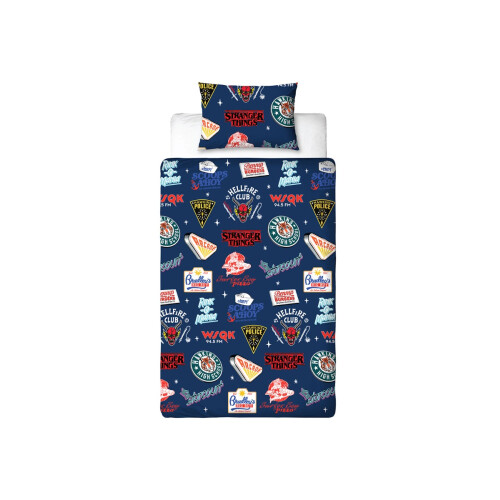 Stranger Things Gorgon Single Duvet Cover and Pillowcase Set
