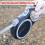Retractable Leash, Nylon with Chew Proof Chain, Heavy Duty for Medium Large Dogs 2