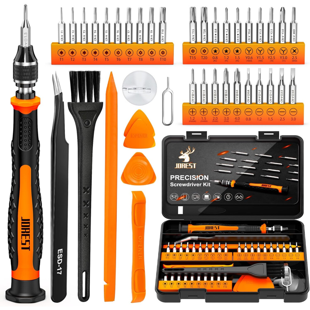 40Pcs Precision Screwdriver Set, Mini Tool Kit With Security Torx T5 T6 T8 T9, Triwing Y00, Star P5, Repair For Laptop 880650061466