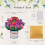 Carte pop-up 3D avec bouquet d'œillets et enveloppe 5