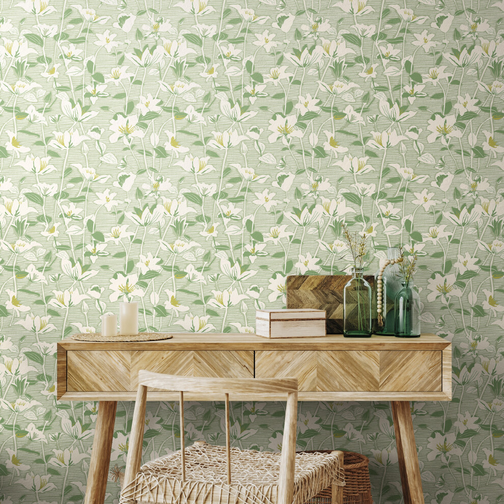 Lino Leaves - Willow Mix 10M Wallpaper 634881460853
