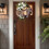 Spring Garland Wreath 40cm Brown Door Hanging 5