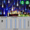 LED φώτα Meteor Icicle για εξωτερικούς χώρους12 ιντσών10 σωλήνες240 LED 2