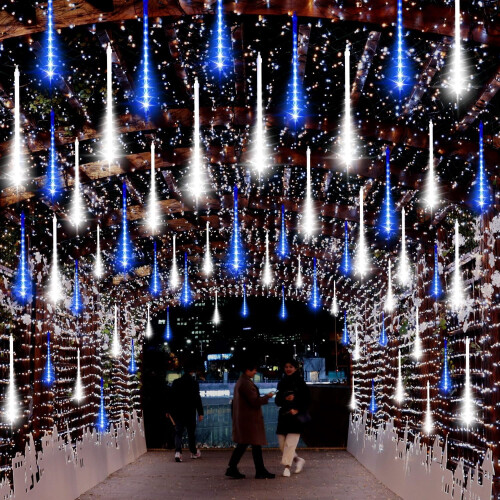 LED φώτα Meteor Icicle για εξωτερικούς χώρους12 ιντσών10 σωλήνες240 LED 2