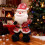 Pluche kerstman - Zachte feestelijke pop, 1 stuk 4