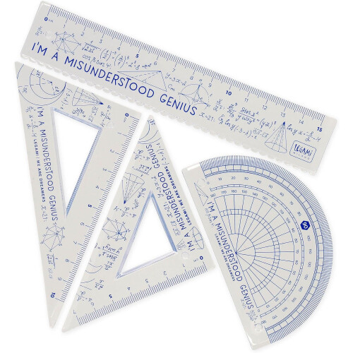 Legami You Rule! Geometry Set Ruler Square Genius 2