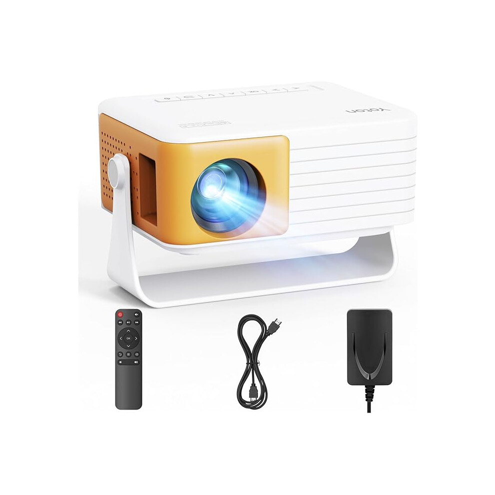 Yoton Y3 Mini Projector 2026 Upgraded Auto Keystone Portable Projector For Bedroom, 50% Zoom, 1080P Supported, Compatible With Ios/Android 00213462