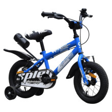 (12 in, Blue) Bicicleta pentru copii NOVOKIDS Splend'Or Boom PRO Edition, Cadru din otel, Roti ajutatoare detasabile