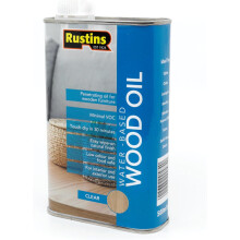 Rustins Water-Based Wood Oil Clear Quick Drying Furniture Treatment 500ml